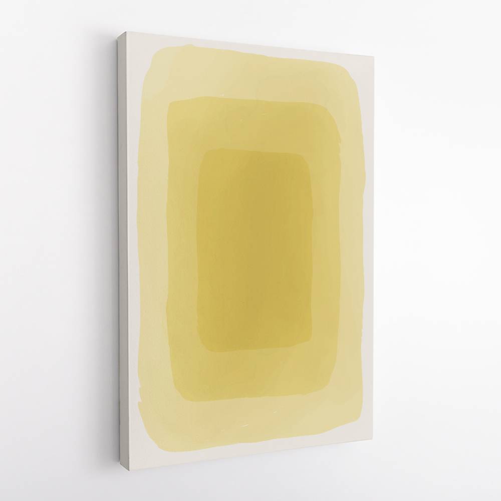 Yellow Watercolor Shapes #3 Wall Art