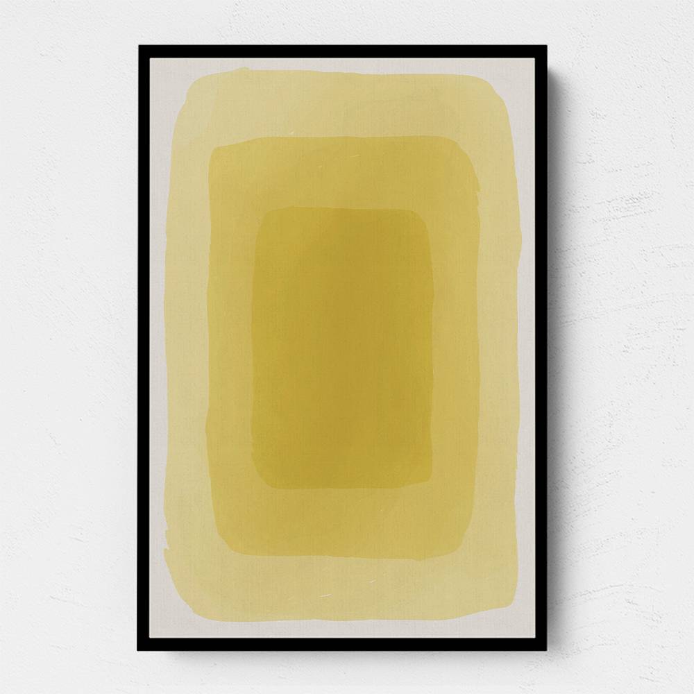 Yellow Watercolor Shapes #3 Wall Art