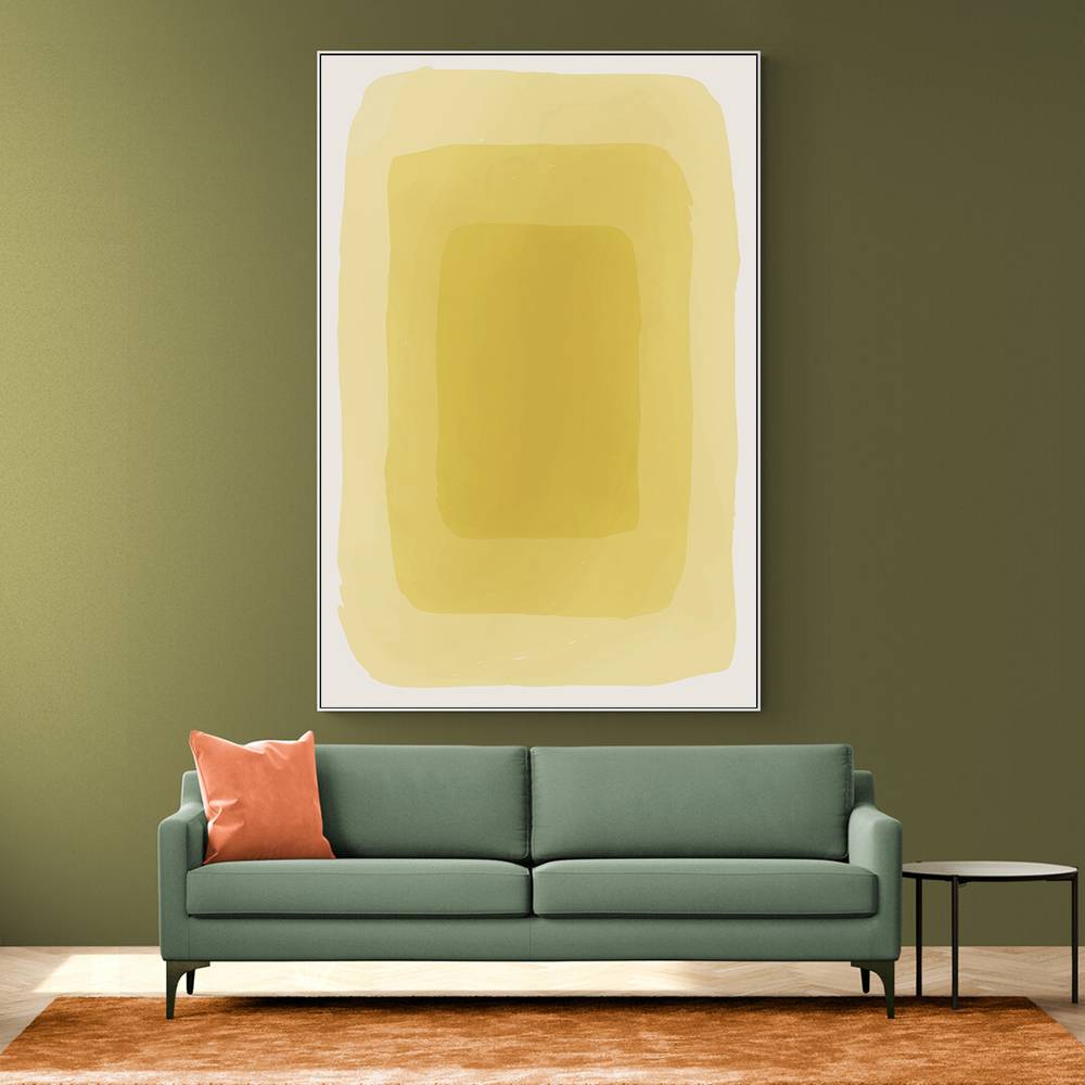 Yellow Watercolor Shapes #3 Wall Art