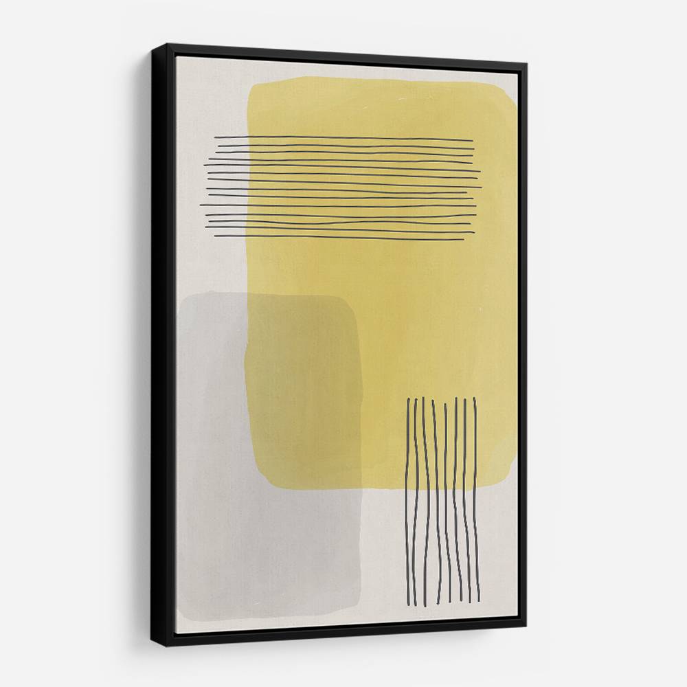 Yellow Watercolor Shapes Series #1 Wall Art