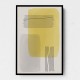 Yellow Watercolor Shapes Series #1 Wall Art