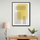Yellow Watercolor Shapes Series #1 Wall Art