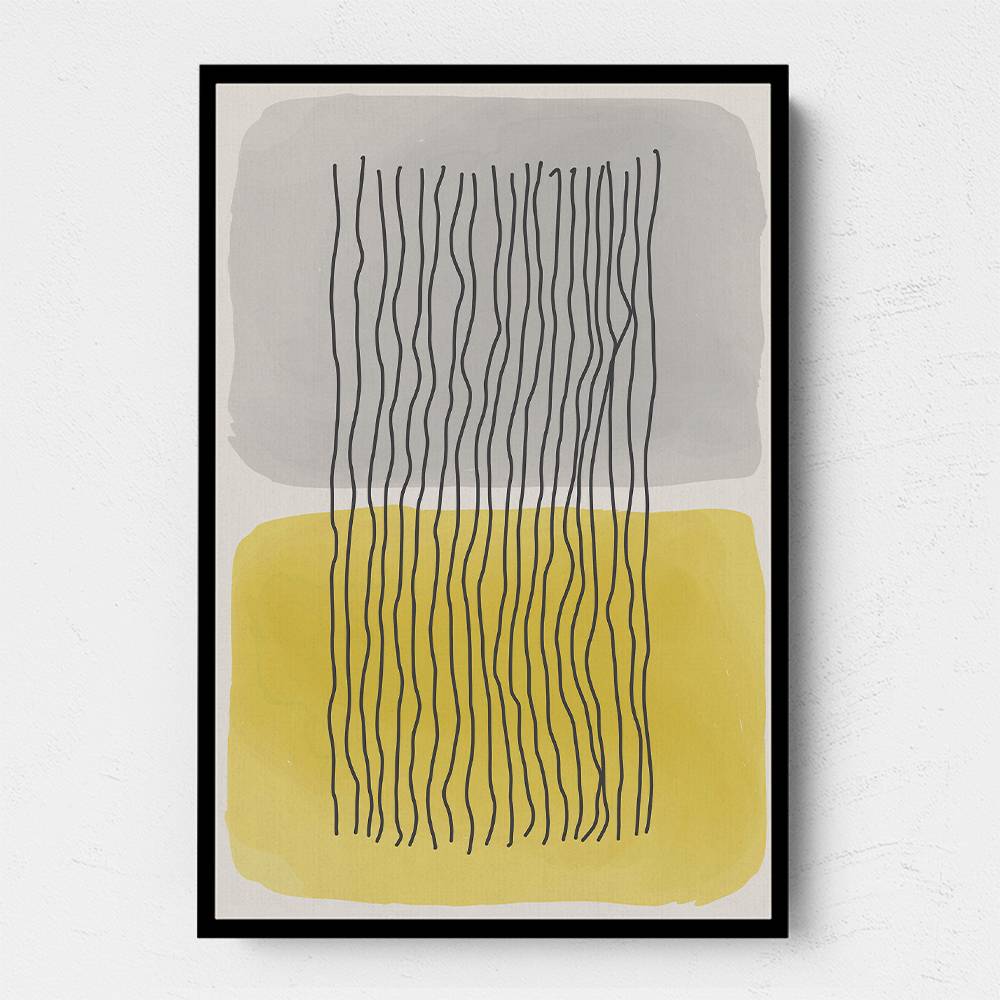  Yellow Watercolor Shapes Series #2 Wall Art