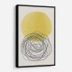 Yellow Watercolor Shapes Series #3 Wall Art