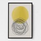 Yellow Watercolor Shapes Series #3 Wall Art