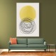 Yellow Watercolor Shapes Series #3 Wall Art