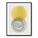 Yellow Watercolor Shapes Series #3 Wall Art