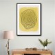 Yellow Watercolor Shapes Series #4 Wall Art