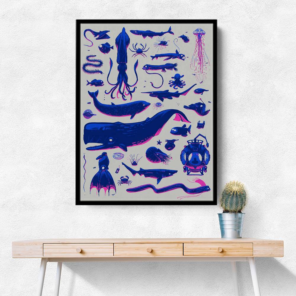 Creatures Of The Deep Wall Art