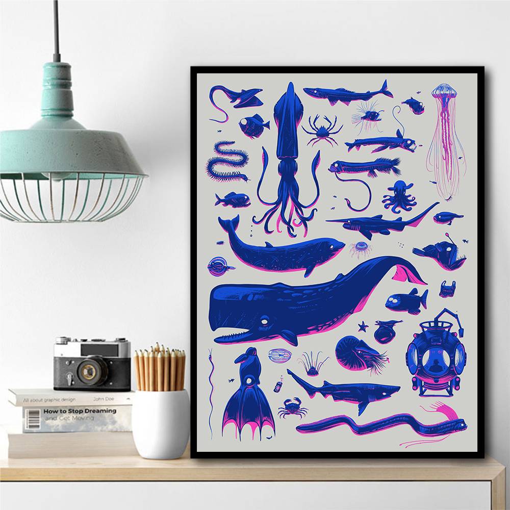 Creatures Of The Deep Wall Art
