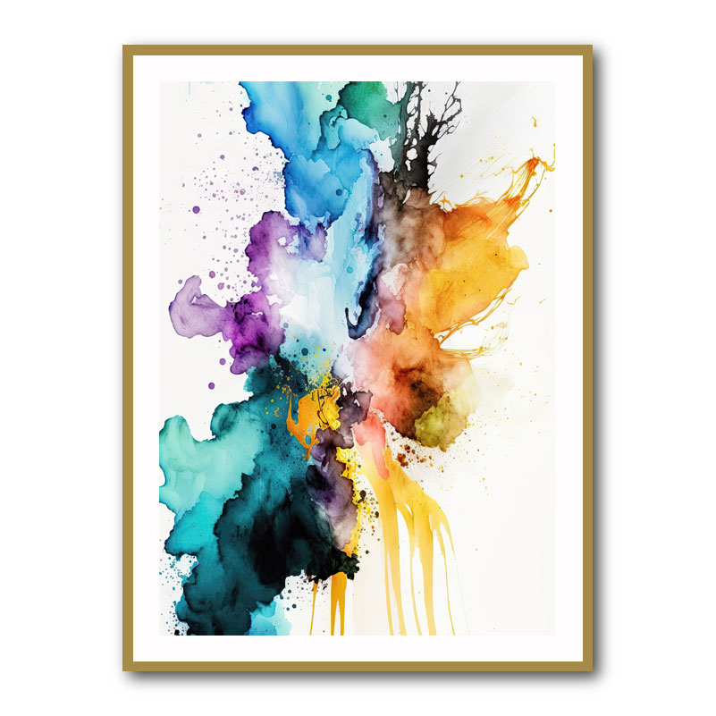 Ink Splash Abstract 24 Wall Art