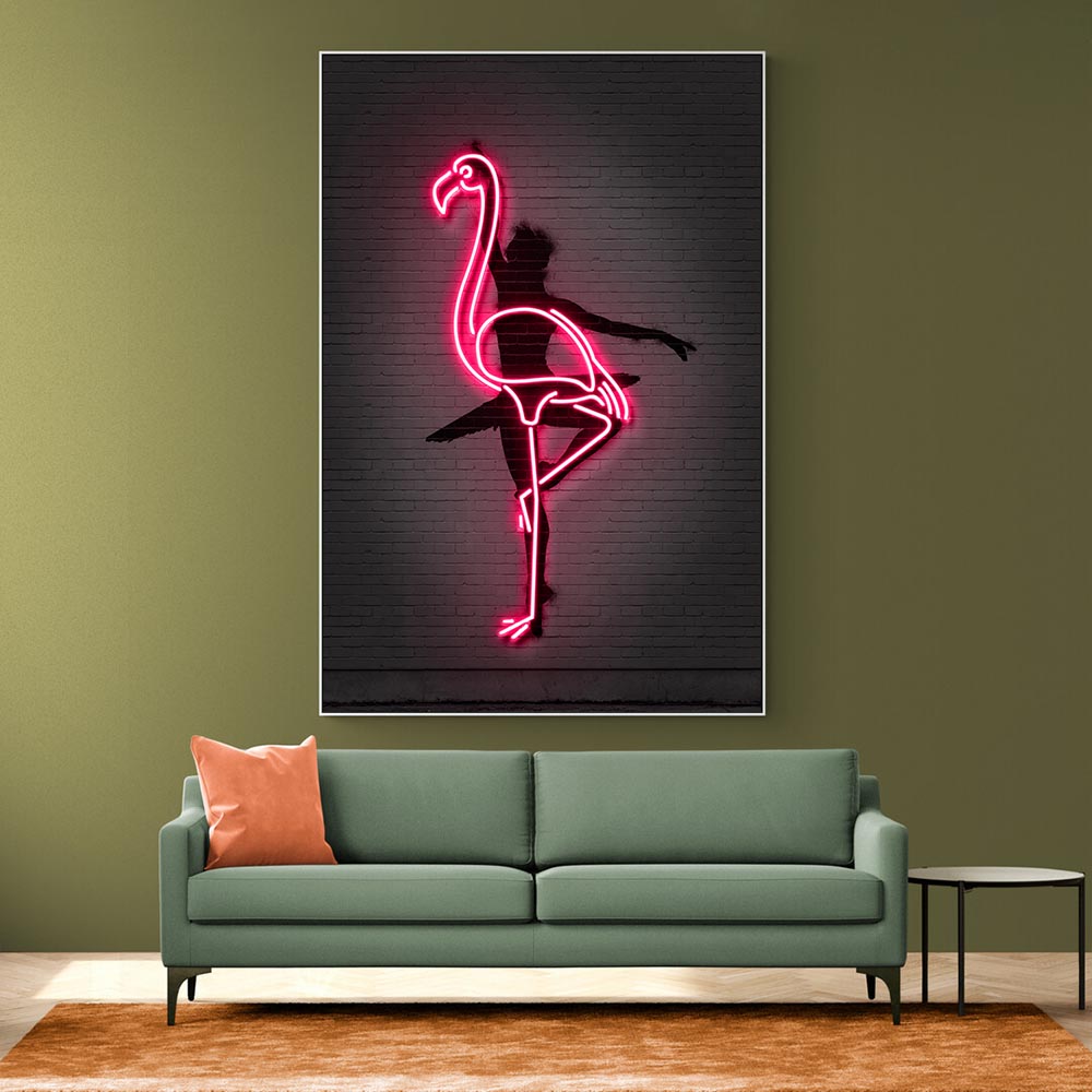 Ballerina Flamingo Neon
