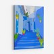 Blue City Wall Art