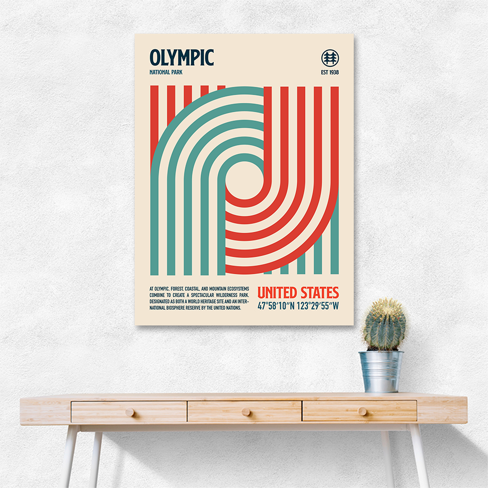 Olympic National Park Travel Poster