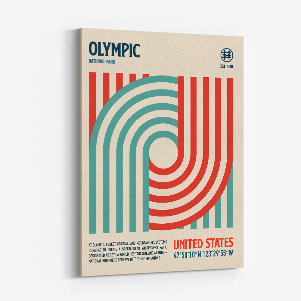 Olympic National Park Travel Poster