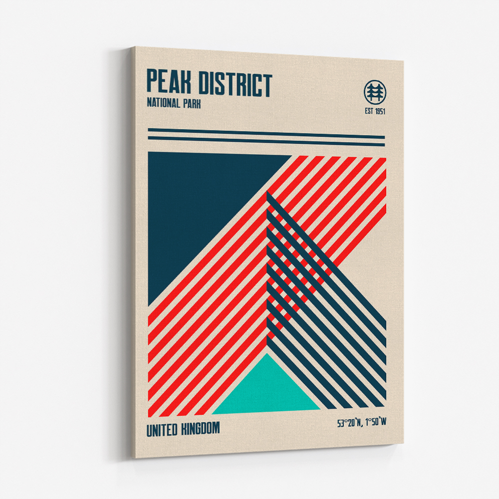 Peak District National Park Travel Poster