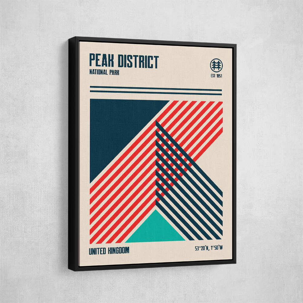 Peak District National Park Travel Poster