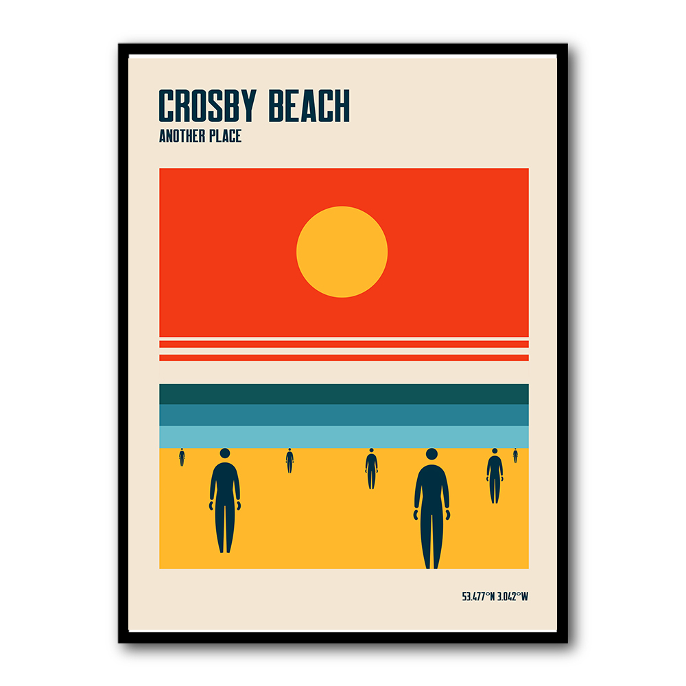Crosby Beach Iron Men Liverpool Merseyside