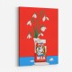Snowdrops in Spilled Milk Carton Retro Illustration