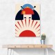 Geisha Girl Retro Minimalist Design