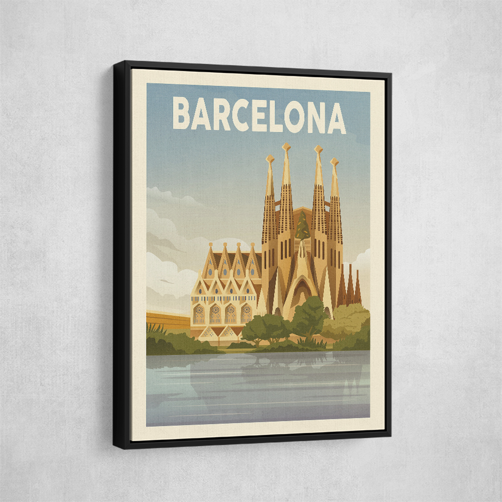 Barcelona Travel Print