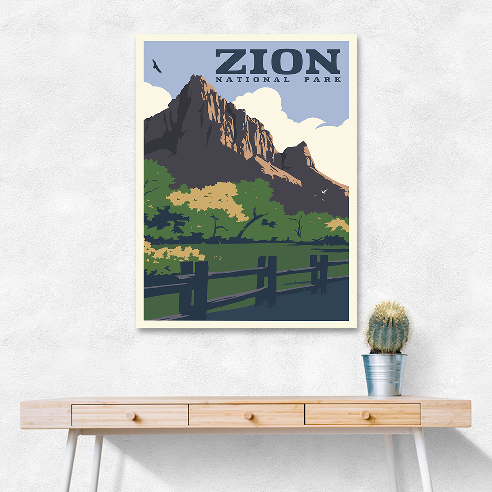 Zion National Park Travel Print