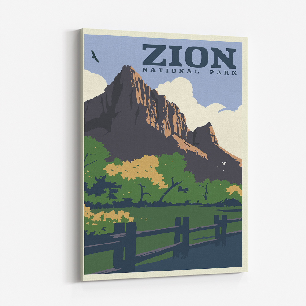 Zion National Park Travel Print