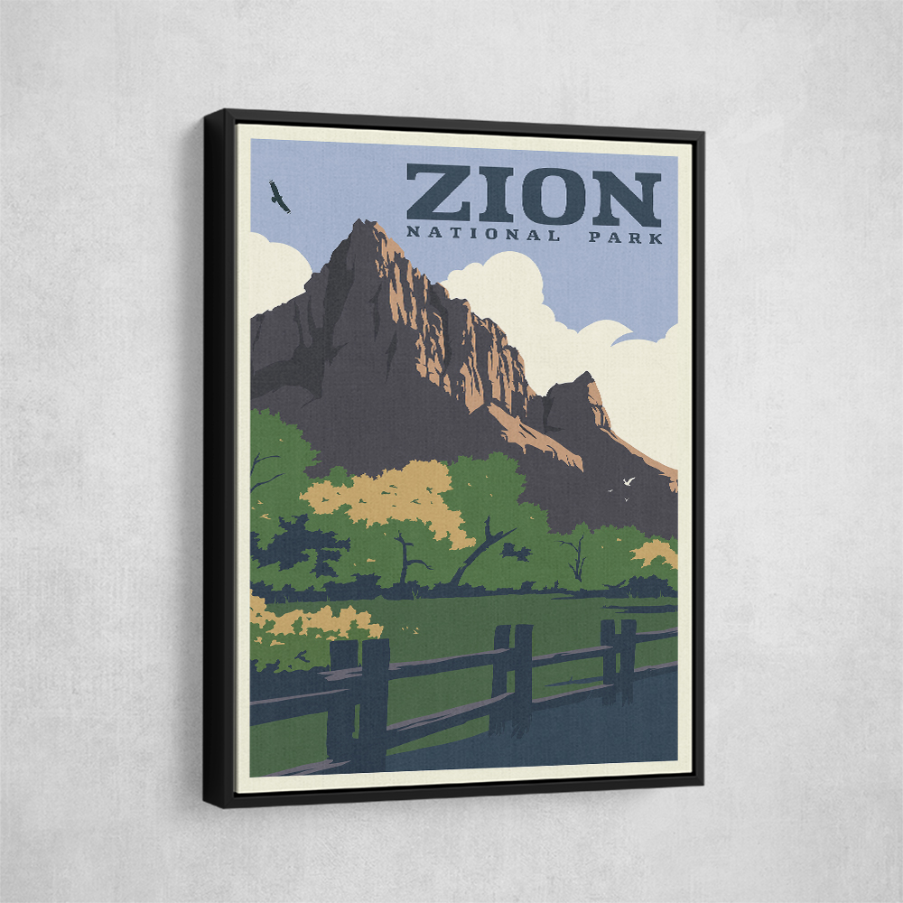 Zion National Park Travel Print