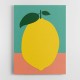 Lemon With Two Leaves