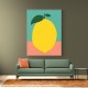 Lemon With Two Leaves
