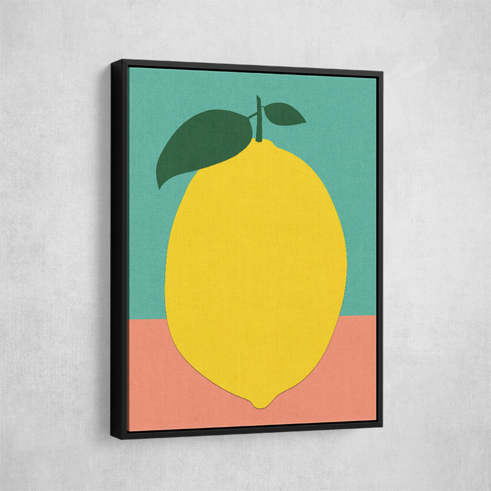 Lemon With Two Leaves