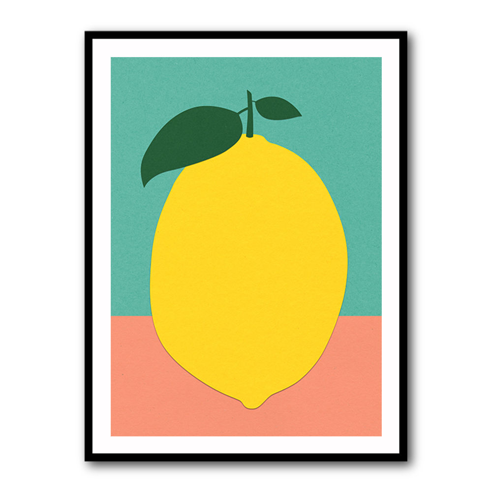 Lemon With Two Leaves