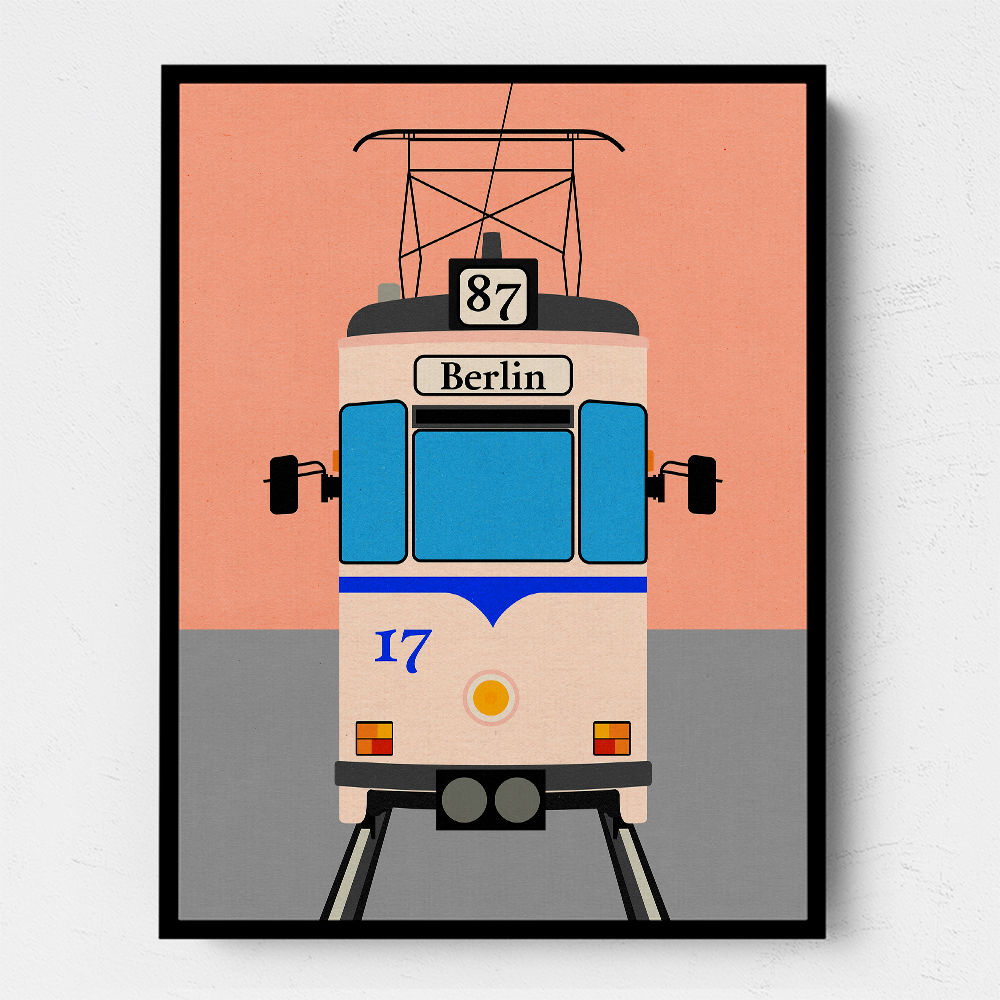 Berlin Tram Wall Art