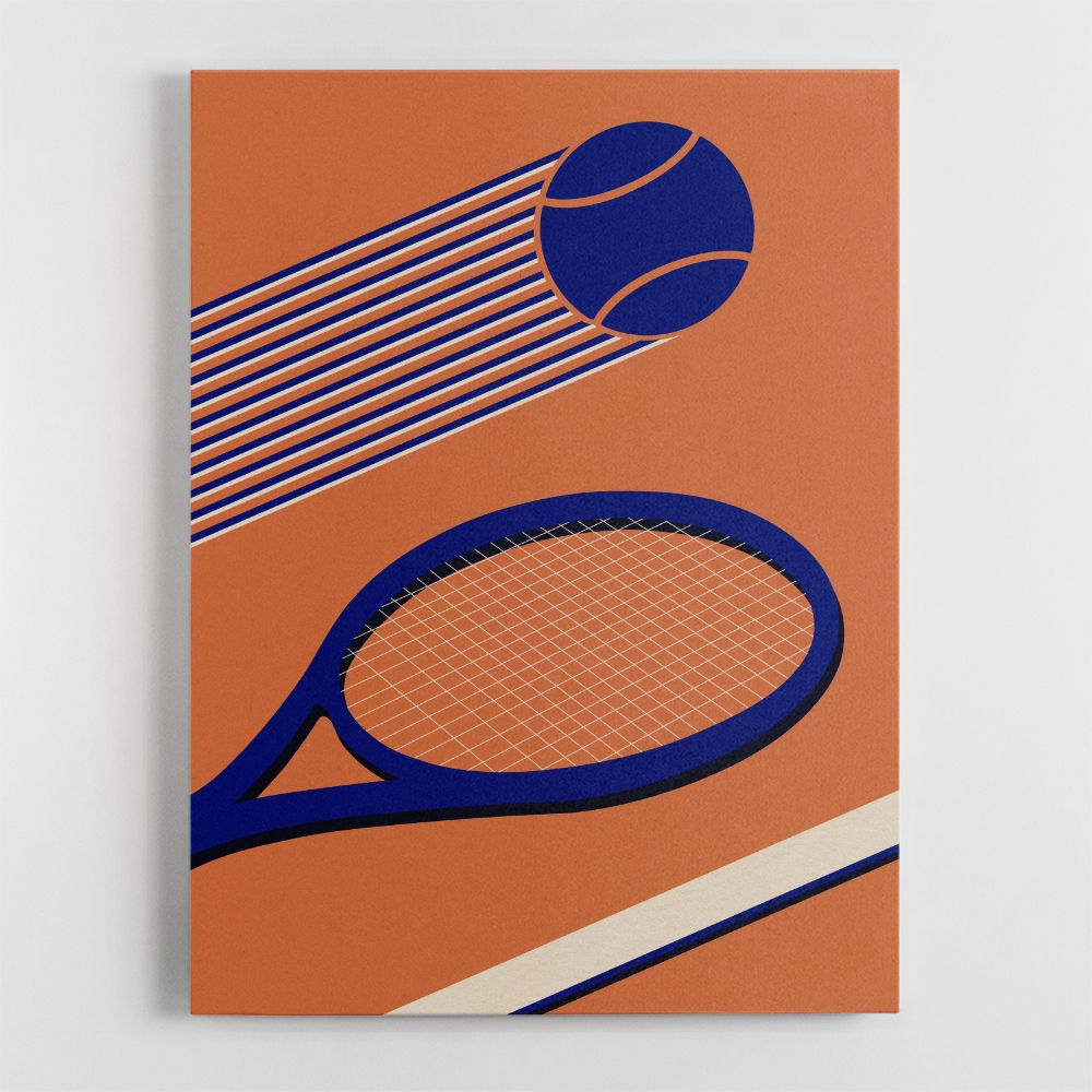 Tennis 80s Wall Art
