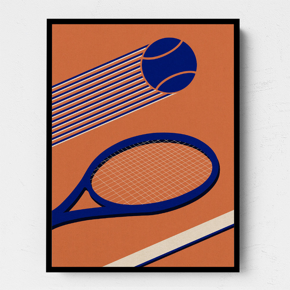 Tennis 80s Wall Art
