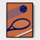 Tennis 80s Wall Art