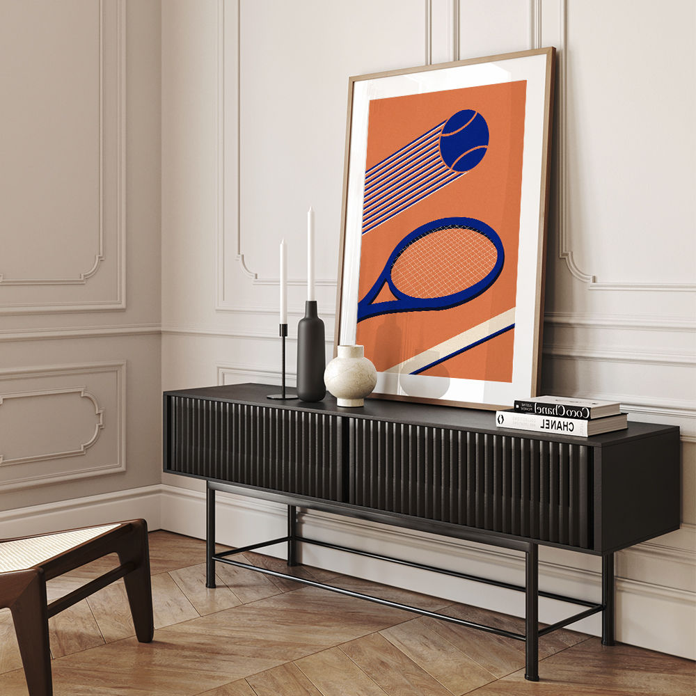 Tennis 80s Wall Art