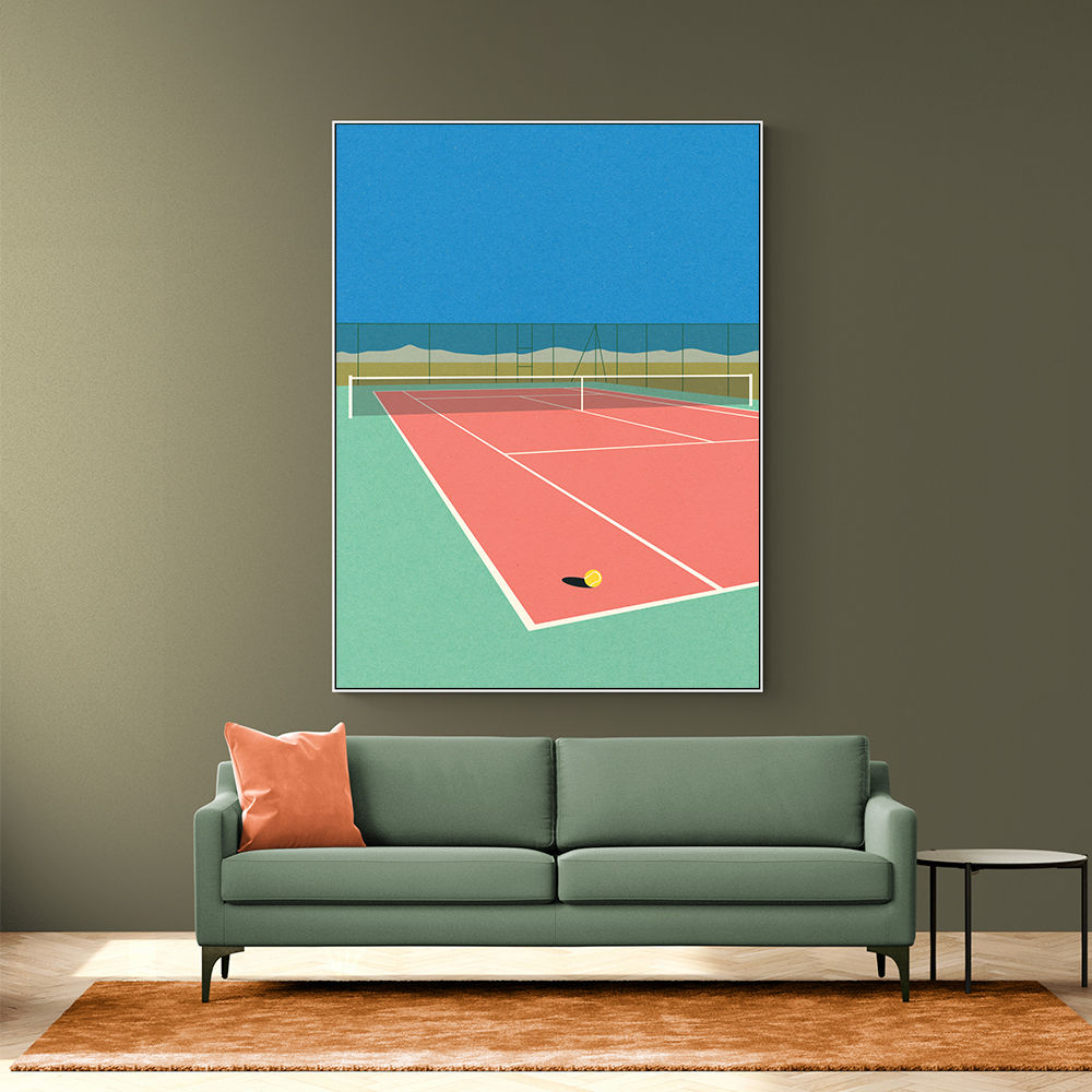 Tennis Court In The Desert Wall Art
