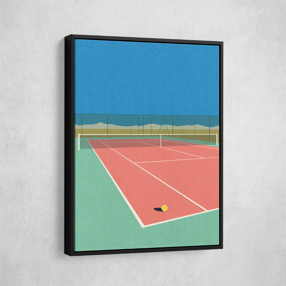 Tennis Court In The Desert Wall Art