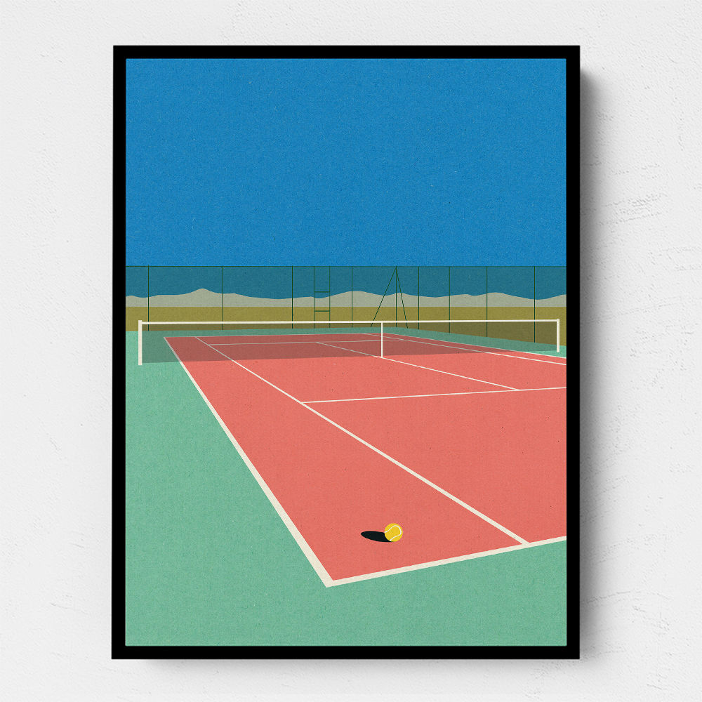 Tennis Court In The Desert Wall Art