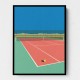 Tennis Court In The Desert Wall Art