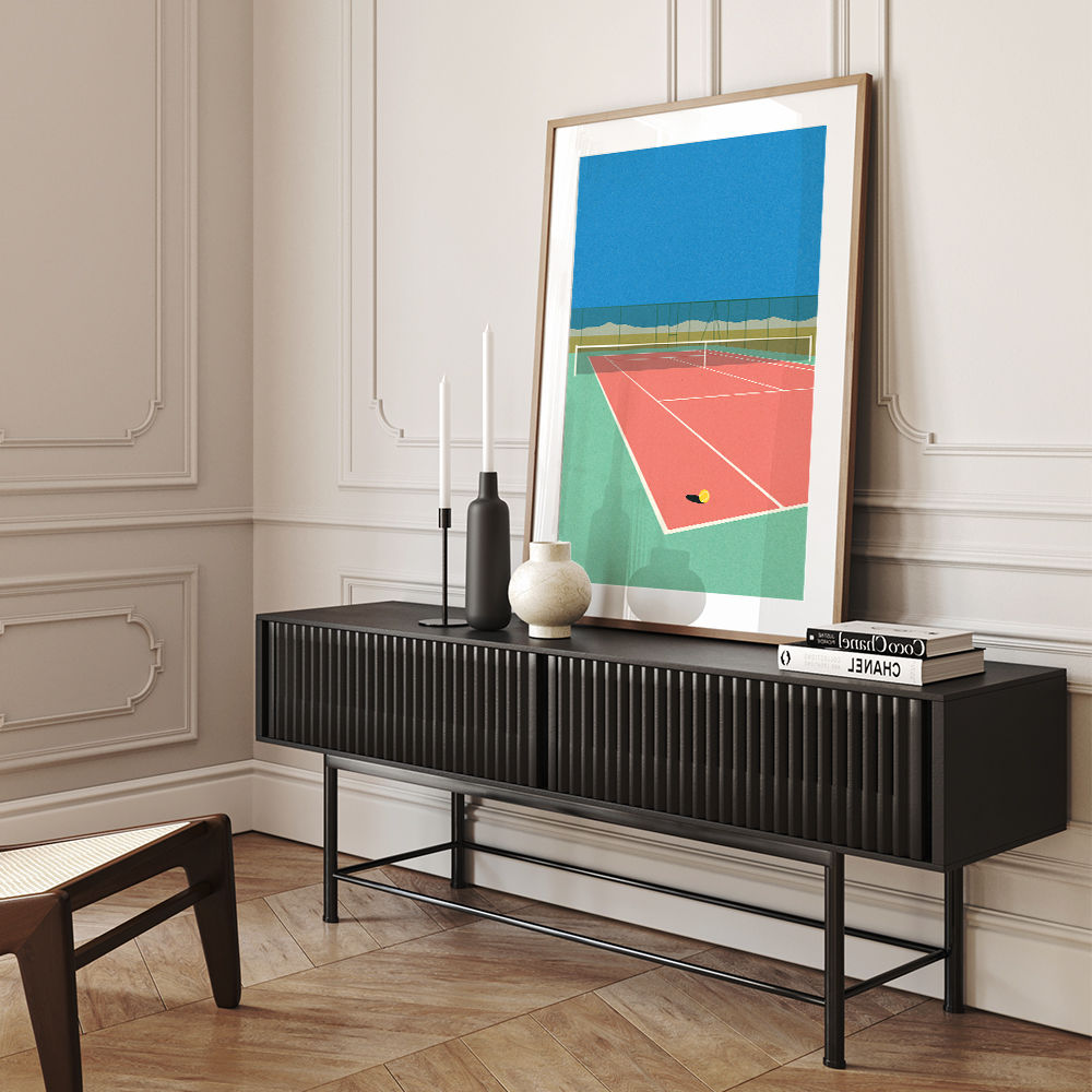 Tennis Court In The Desert Wall Art