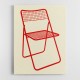 Ted Net Chair Red Wall Art