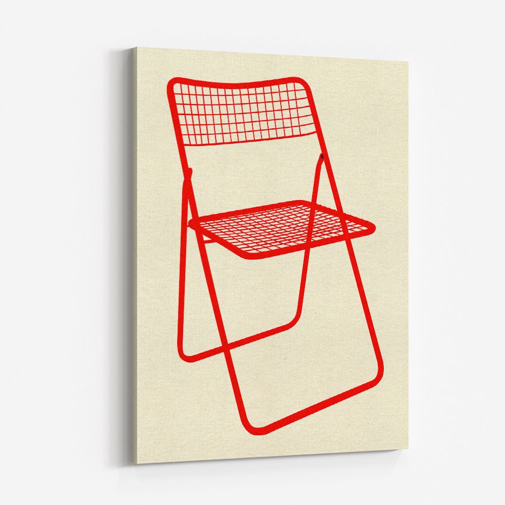 Ted Net Chair Red Wall Art