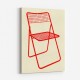 Ted Net Chair Red Wall Art