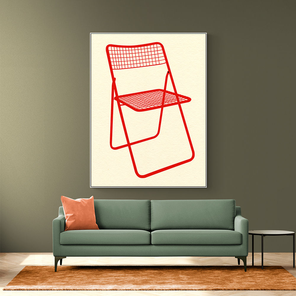 Ted Net Chair Red Wall Art
