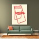Ted Net Chair Red Wall Art