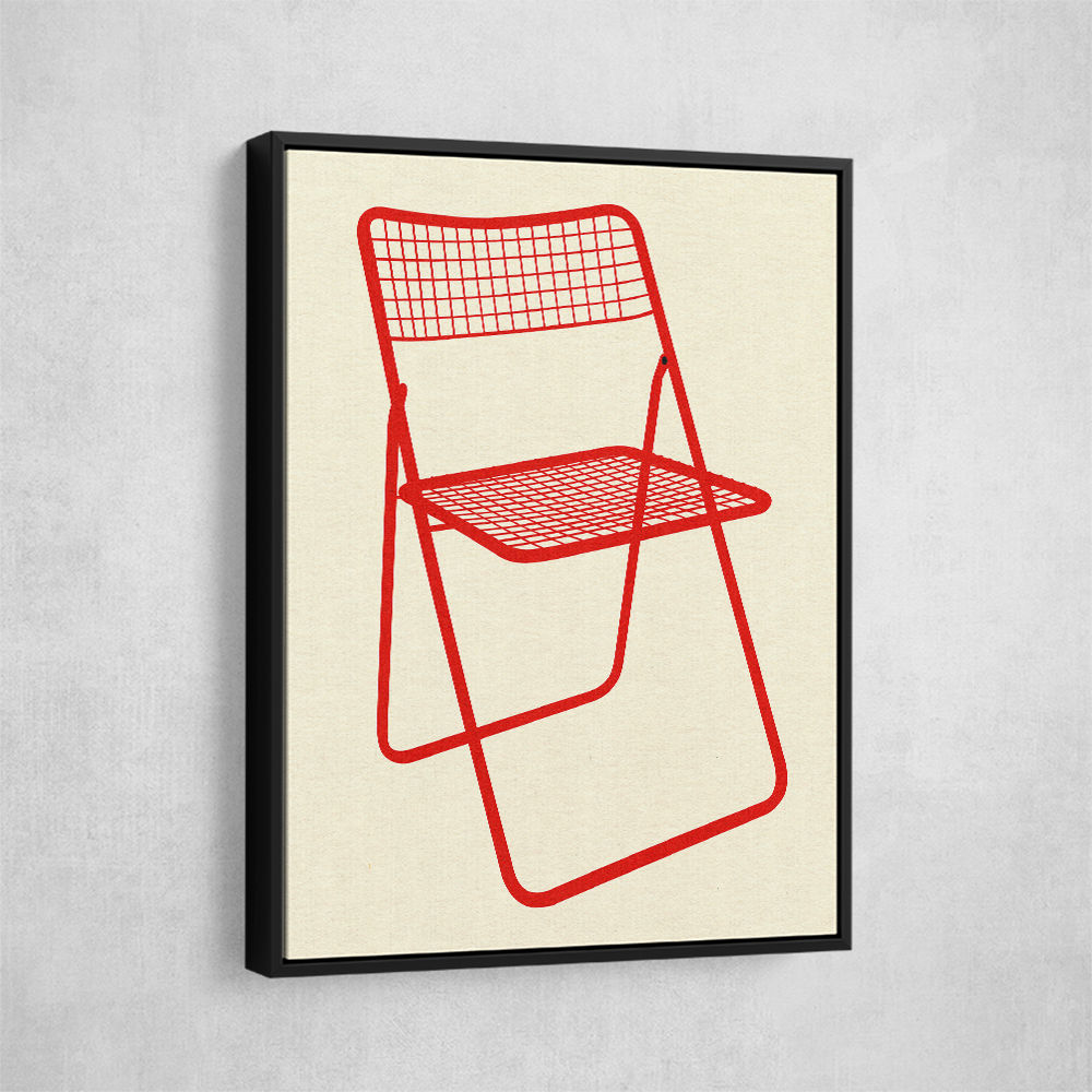 Ted Net Chair Red Wall Art
