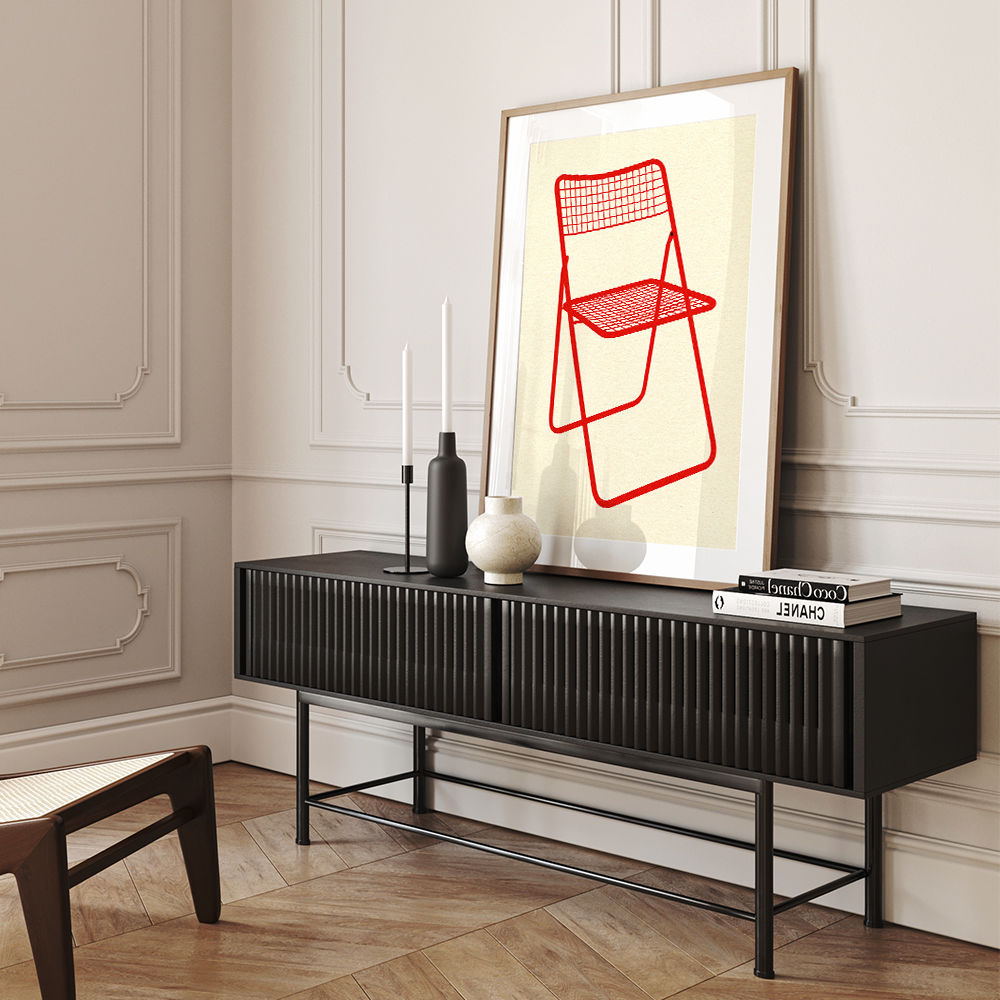 Ted Net Chair Red Wall Art
