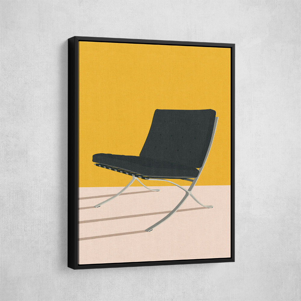 Barcelona Chair By Mies Van Der Rohe Wall Art